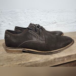 Kenneth Cole Reaction Men's Dark Brown Leather‎ Shoes Size 13